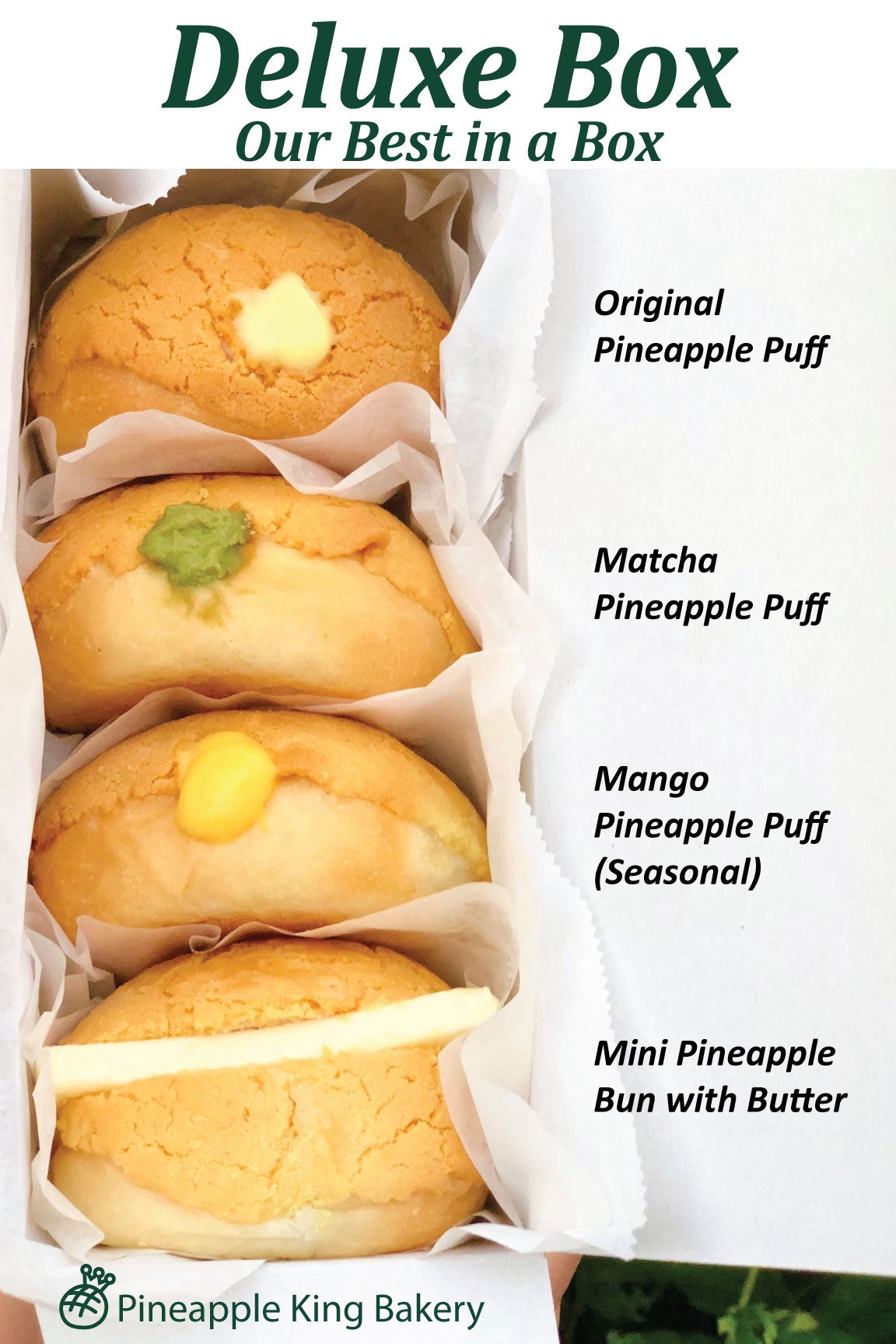 菠蘿四式 Deluxe Box (De Lujo) | Pineapple King Bakery